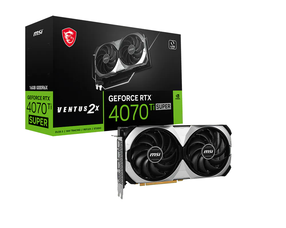 MSI GeForce RTX 4070 Ti SUPER 16G VENTUS 2X